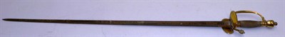 Lot 232 - A Georgian 1796 Pattern Infantry Officer's Sword, the 82cm single edge fullered half blued...