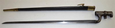 Lot 241 - A British Pattern 1853 "3-Band" Enfield Socket Bayonet, the 44cm triangular fullered steel...