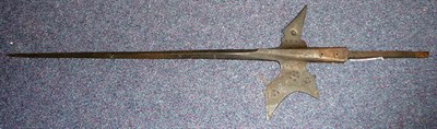 Lot 242 - A German Halberd Head in the 17th Century Style, with central square tapering spike, small axe...