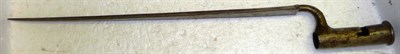 Lot 259 - A Brown Bess Type Socket Bayonet, the 43cm triangular section steel blade fullered on two...