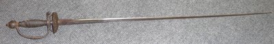 Lot 278 - An Early 18th Century Small Sword, the 86cm tapering triangular section fullered steel blade,...