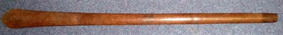 Lot 299 - A Solomon Islands Paddle Club, the leaf shape head with raised medial ridge to each side, with...