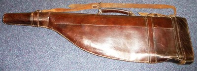 Lot 360 - A 19th Century Stitched Leather Leg o' Mutton Shotgun Case, to take 30 inch barrels
