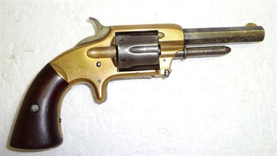 Lot 476 - A Whitneyville Six Shot Rim Fire Pocket Revolver, the 8.5cm octagonal steel barrel stamped...