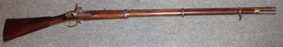 Lot 505 - An Enfield .577 Percussion Cap Three Band Musket, the 98.5cm steel barrel with V rear sight,...