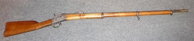 Lot 509 - A Swedish Model 1867 Rolling Block Rifle, obsolete calibre, the steel barrel stamped with...