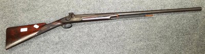 Lot 519 - A 19th Century Single Barrel Percussion Cap Sporting Gun by H Adkins, London, the 80cm steel barrel