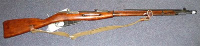 Lot 525 - A Deactivated Russian Nagant 7.62mm Bolt Action 91/30 Sniper Rifle, dated 1942, numbered...