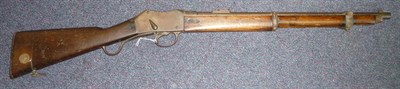 Lot 530 - A Deactivated Martini Henry Mk.II Two Band Carbine, with 54cm cut barrel, the lock plated...