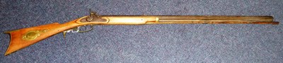 Lot 537 - An American Percussion Cap Rifle, the 82cm octagonal steel barrel stamped S.F. GORDON, beech...