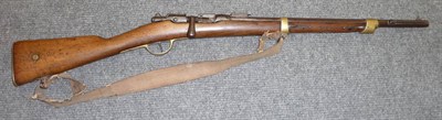 Lot 557 - A French Chassepot Model 1866 Bolt Action Rifle, the 52cm steel barrel numbered 90002, the receiver