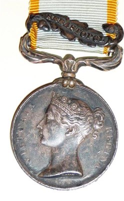 Lot 12 - A Crimea Medal 1854, with clasps SEBASTAPOL, awarded to JOHN KING 4TH REGT.