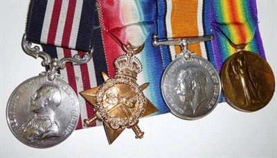 Lot 16 - A First World Gallantry Group of Four Medals, awarded to 1815 PTE. A. KELLY. 1/5 L'POOL:R.,...