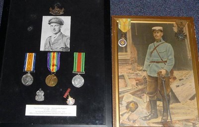 Lot 37 - Four Groups of Medals Relating to the Jago Family in the First and Second World War:  a Trio,...