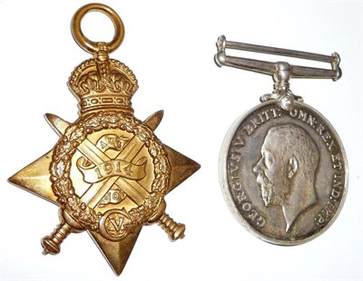 Lot 45 - A First World War Pair, awarded to D-1966 L.SJT. H.WEBBER.3/D.GDS., comprising a 1914 Star and...