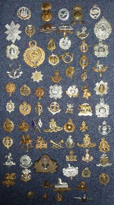 Lot 66 - A Collection of Approximately One Hundred and Thirty Five Military Cap Badges, including regimental