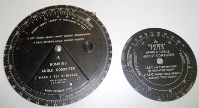 Lot 68 - A Post Second World War Period Bombing Angle Computer Mark 1 Ref No.9/4482, by the London Name...