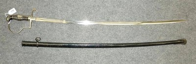 Lot 170 - A German Third Reich Police Officer's Sword, the 83.5cm single edge fullered steel blade...