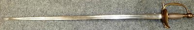 Lot 202 - A George III 1796 Pattern Heavy Cavalry Officer's Sword, the 81cm double edge steel blade with...