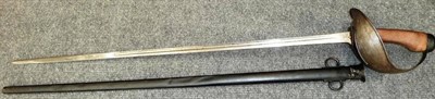 Lot 205 - An 1908 Mark I Pattern Cavalry Trooper's Sword, the 89cm single edge narrow fullered steel...