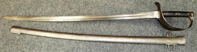 Lot 206 - An 1899  Pattern Cavalry Trooper's Sword, the 85cm single edge broad fullered steel blade with...