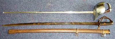 Lot 221 - A British 1821 Pattern Light Cavalry Trooper's Sword, with 90cm single edge plain fullered...