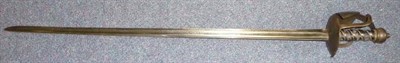 Lot 228 - An 18th Century English Dragoon Sword, circa 1780, the 89cm single edge steel blade with a...