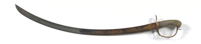 Lot 243 - A George III 1803 Pattern Infantry Officer's Sword, the 77cm single edge curved steel blade...