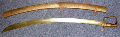 Lot 246 - A 1796 Pattern Light Cavalry Trooper's Sword, the 83cm single edge broad fullered steel blade...