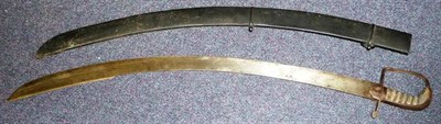 Lot 259 - A 1796 Pattern Light Cavalry Trooper's Sword, the 82cm plain single edge broad curved steel...