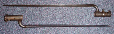 Lot 294 - A British Pattern 1839 Socket Bayonet, the triangular section blade stamped with crowned L and...