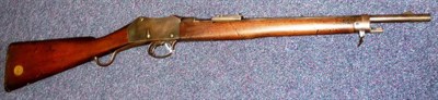 Lot 447 - FIREARMS CERTIFICATE REQUIRED FOR THIS LOT An Enfield Martini-Henry Mk.III Rifle, with 1894...