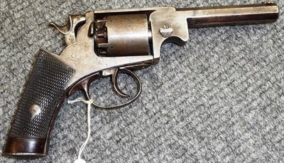 Lot 485 - A 19th Century Percussion Cap Double Action Five Shot Revolver by Unwin & Rodgers, Birmingham &...