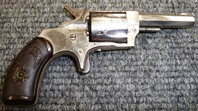 Lot 488 - A Forehand and Wadsworth RUSSIAN MODEL .32 Rimfire Five Shot Pocket Revolver, the 6cm octagonal...