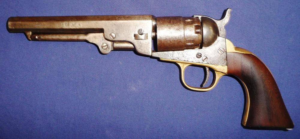 Lot 497 - A Colt Model 1849 Five Shot Pocket Revolver,