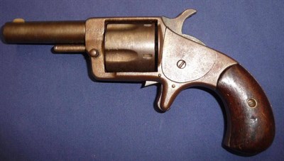 Lot 502 - An American ";Bull Dozer"; Five Shot Rim Fire Revolver, with 7cm steel barrel, the left side of the