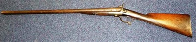 Lot 515 - A 19th Century Pinfire Double Barrel Shotgun by I Askey, Bedale, Yorkshire, with 76cm browned steel