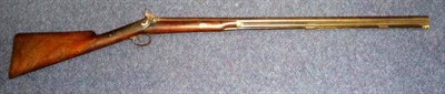 Lot 531 - A 19th Century Percussion Cap Sporting Gun, the 81cm steel barrel octagonal at the breech with...