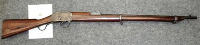 Lot 538 - A Deactivated Victorian .303 Calibre Martini Henry Rifle, with hinged ladder rear sight, one...