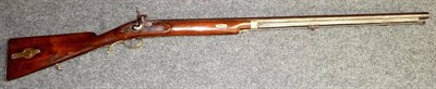 Lot 541 - A 19th Century Percussion Cap Sporting Gun, the 93cm steel barrel stamped HAS 890, the walnut...