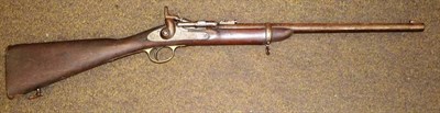 Lot 551 - A Victorian BSA 1878 Snider Carbine, with 49cm steel barrel, the lock plate stamped with a...