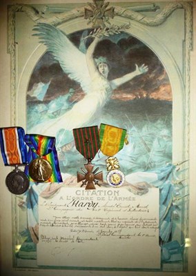 Lot 19 - A First World War Pair, awarded to S4-217397 CPL.W.RUDD. A.S.C., comprising British War Medal...