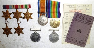 Lot 34 - A First World War Pair, awarded to 227563 GNR.J.FAITH. R.A., comprising British War Medal and...