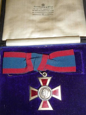 Lot 35 - A Royal Red Cross, Second Class, George V GRI, with breast ribbon, in case of issue