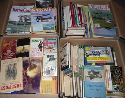 Lot 56 - A Large Quantity of Military Related Books and Magazines, including Historical, Reference and...