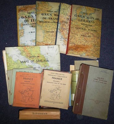 Lot 60 - A Collection of Twenty Eight Second World War Geographical Section, General Staff Maps, of...