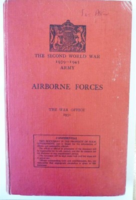 Lot 63 - A Book:- Otway (TBH), The War Office, Second World War, Army Airborne Forces, 1951, folding...