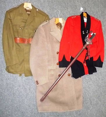 Lot 103 - A Uniform to a Captain of the Royal Corps of Signals, comprising a mess dress jacket, waistcoat and