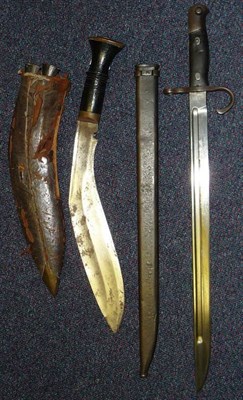 Lot 164 - A Japanese ";Type 30"; Arisaka Bayonet, the blade ricasso stamped with ";stacked cannon...