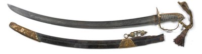 Lot 184 - A George III 1803 Pattern Infantry Officer's Sabre, the 75cm single edge curved fullered steel...